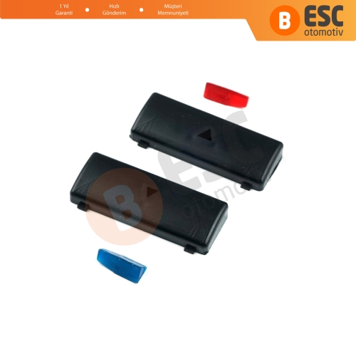 BMW X5 E53 2000-2006 5 Serisi E39 1996-2003 64116915812 İçin 2 Adet Klima Kontrol Isı Sıcaklık Arttırma Azaltma Düğme Kapağı