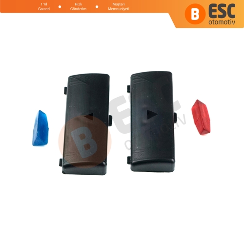 BMW X5 E53 2000-2006 5 Serisi E39 1996-2003 64116915812 İçin 2 Adet Klima Kontrol Isı Sıcaklık Arttırma Azaltma Düğme Kapağı