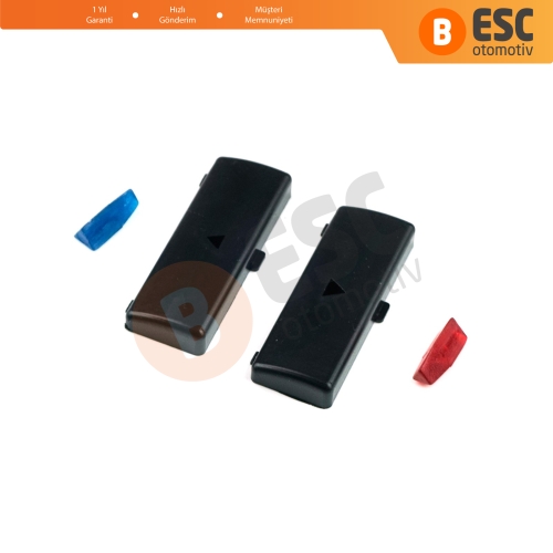 BMW X5 E53 2000-2006 5 Serisi E39 1996-2003 64116915812 İçin 2 Adet Klima Kontrol Isı Sıcaklık Arttırma Azaltma Düğme Kapağı