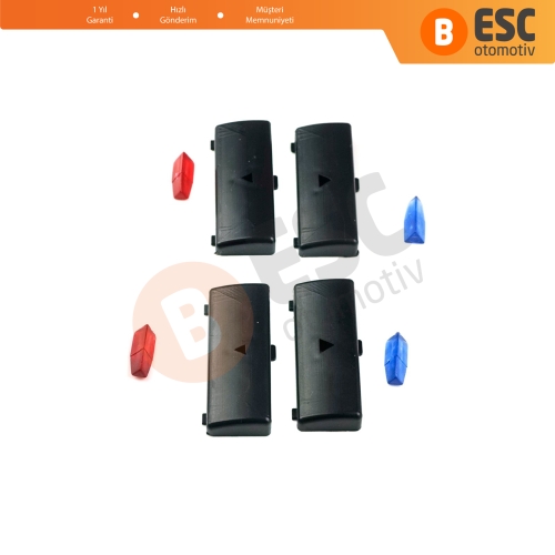 BMW X5 E53 2000-2006 5 Serisi E39 1996-2003 64116915812 İçin 4 Adet Klima Kontrol Isı Sıcaklık Arttırma Azaltma Düğme Kapak Seti