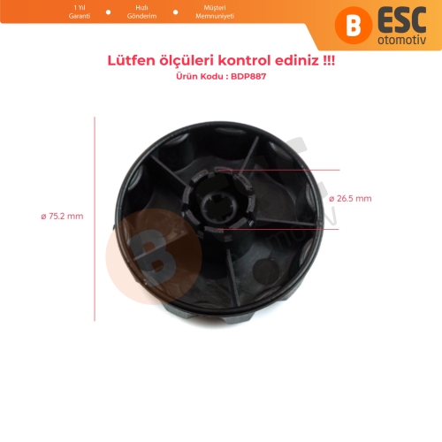 Opel Vectra Astra İçin Koltuk Ayar Makarası SİYAH 167807