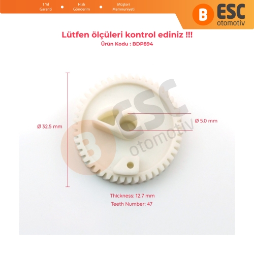 VW Seat Skoda İçin Bagaj Kilit Dişlisi 1K6827505D