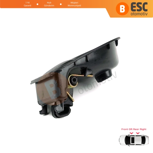 Renault Kangoo MK1 KC FC Twingo MK1 C06 S06 Nissan Kubistar X76 8200259376 İçin Sağ İç Kapı Açma Kolu Siyah