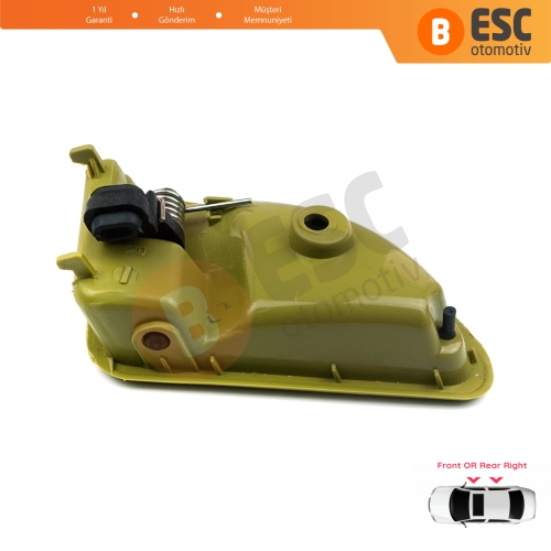 Renault Kangoo MK1 KC FC Twingo MK1 C06 S06 Nissan Kubistar X76 8200259376 İçin Sağ İç Kapı Açma Kolu Hardal / Zeytin Yeşili