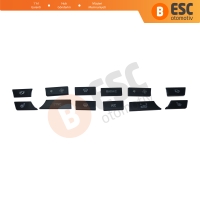 BMW 535 F10 2011 16 İçin 12 Adet Klima Düğme Kapak Seti 9331832