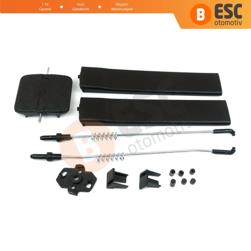 VW T6 İçin Yan Sürgülü Cam Tamir Seti 7H0847788A