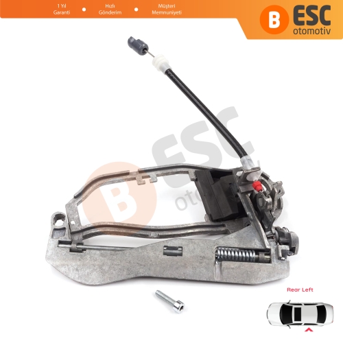 BMW X5 E53 2000-2006 İçin Arka Sol Kapı Dış Açma Kolu Taşıyıcı Mekanizma Braketi 51228243635