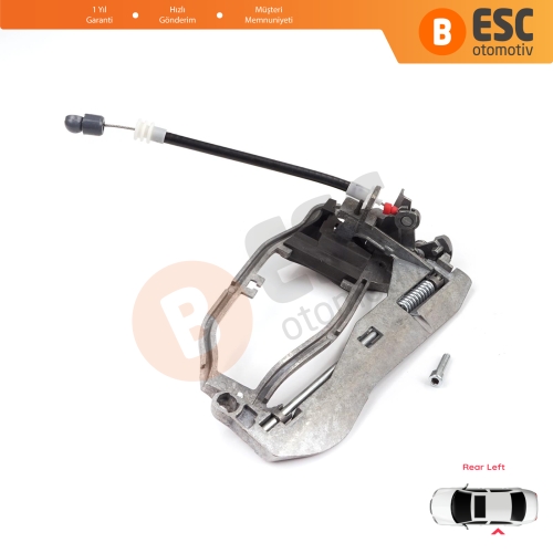 BMW X5 E53 2000-2006 İçin Arka Sol Kapı Dış Açma Kolu Taşıyıcı Mekanizma Braketi 51228243635