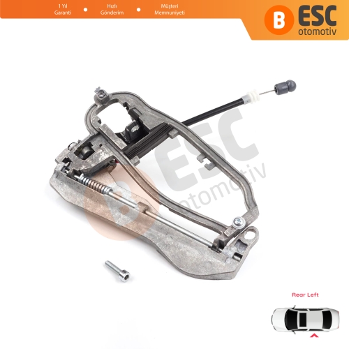 BMW X5 E53 2000-2006 İçin Arka Sol Kapı Dış Açma Kolu Taşıyıcı Mekanizma Braketi 51228243635