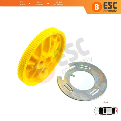 Seat Skoda VW İçin Arka Cam Silecek Dişlisi 6X0955711C Çap 63 mm, 105 Diş