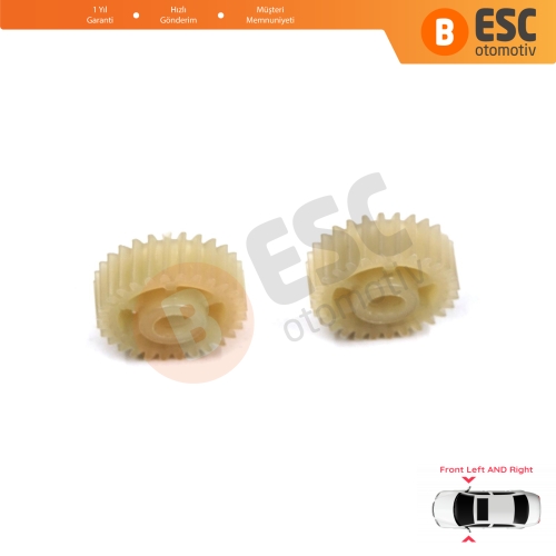 Toyota Honda İçin 2 Adet Yan Dikiz Aynası Katlanır Motor Dişlisi 28 Diş