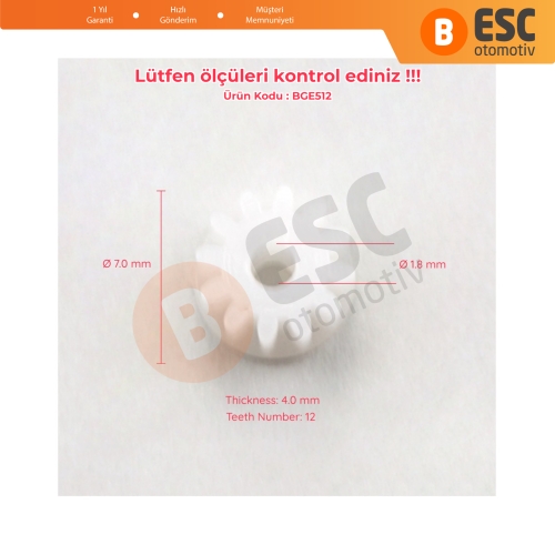 Mercedes İçin Odometer E1 12 Diş Kilometre Dişlisi