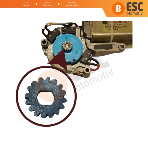 Renault Peugeot İçin Sunroof Motor Dişlisi 0176780 16 Diş