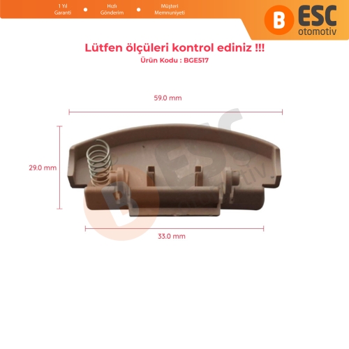 VW Audi Seat Skoda İçin Bej Orta Konsol Kol Dayama Kolçak Açma Mandalı 3B0868445