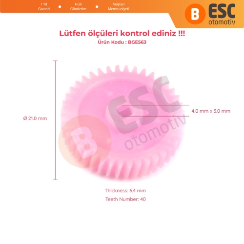 Nissan Patrol MK5 Y61 İçin Yan Ayna Tamir Dişlisi 40 Diş