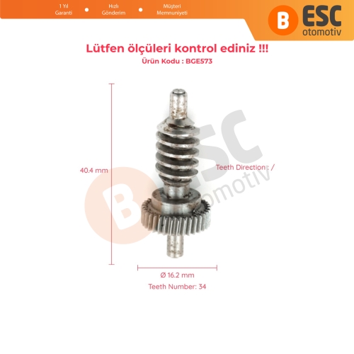 VW Transporter T6 İçin Yan Ayna Tamir Dişlisi 7E1857507 508 34 Diş