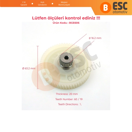 W205 CLA W176 W177 C207 GLE İçin Sunroof Motor Tamir Dişlisi A1769063700