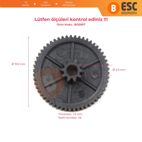 Renault Clio İçin Klima Motor Klepe Tamir Dişlisi Diş Sayısı: 56/10