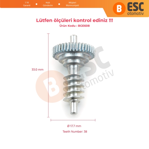 BMW 3 E46 2 Kapı Coupé 1997-2006 İçin Yan Ayna Tamir Dişlisi 38 Diş