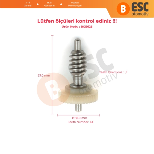 VW Touareg MK1 7L İçin Yan Ayna Katlama Tamir Dişlisi 7L6857507CG 44 Diş