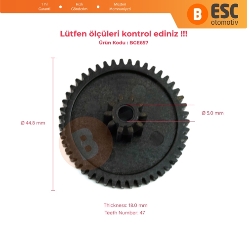 Mercedes C180 W204 CLC 2008-20012 İçin EGR Valf Tamir Dişlisi 47/10 Diş