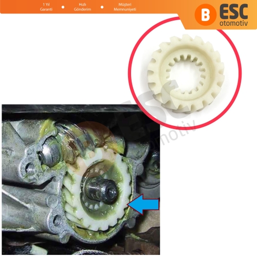 Mercedes S Class W140 1992-1998 İçin Koltuk Ayar Mekanizması Motor Tamir Dişlisi 18 Diş