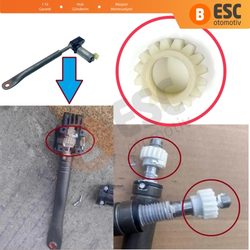 Mercedes Benz S Class W222 2014–2020 İçin Koltuk Yükseklik Ayar Mekanizması Motor Tamir Dişlisi 16 Diş