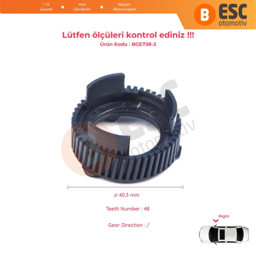 Dodge Ram 1500 2017-2022 için Sağ Yan Dış Dikiz Aynası Elektrikli Katlama Motoru Aktüatör Tamir Dişlisi