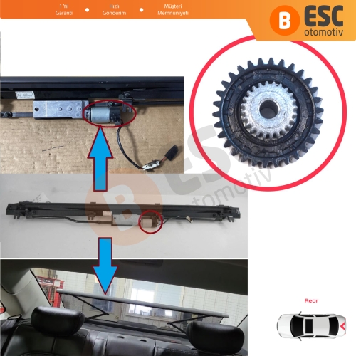 Hyundai Grandeur Azera HG 2011-2017 Kia Cadenza K7 VG 2009-2016 için Arka Perde Motor Tamir Dişlisi 30-Diş