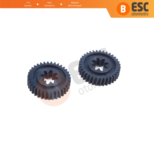 BMW 7 Serisi E38 1994-2001 5 Serisi E39 1997-2004 için 2 Adet Elektrikli Koltuk Arkalığı Yatırma Ayar Aktüatör Motoru Tamir Dişlisi