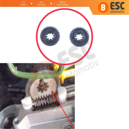 BMW 7 Serisi E38 1994-2001 5 Serisi E39 1997-2004 için 2 Adet Elektrikli Koltuk Arkalığı Yatırma Ayar Aktüatör Motoru Tamir Dişlisi