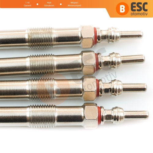 Renault Dacia Mercedes Nissan 1.5 dCi Motor İçin 4 Adet Kızdırma Bujisi 4.4 Volt 8200682592