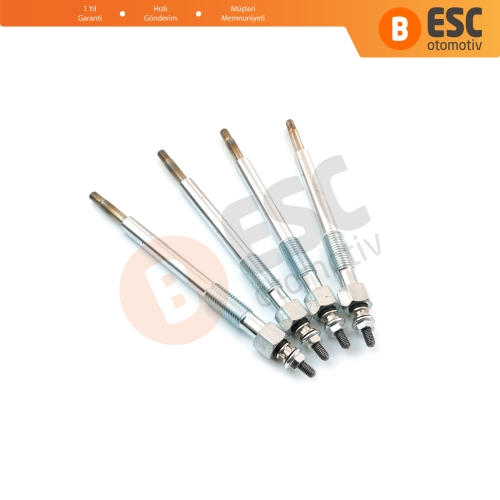 Opel Renault Saab 3.0 Motor İçin 4 Adet Kızdırma Bujisi 7701057806 1214079 11 V