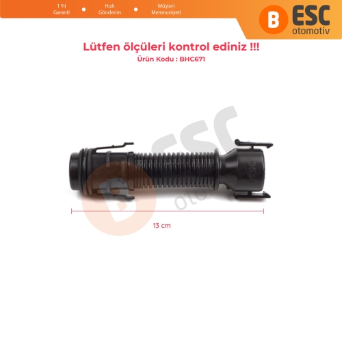 Mini R55 R56 R57 R58 R59 R60 R61 BMW N47N Motor 13718513538 için Filtreli Hava Giriş Havalandırma Borusu Hortumu