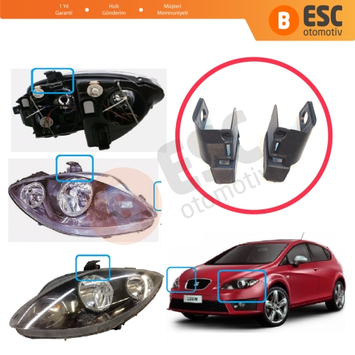 Seat Leon MK2 1P Toledo MK3 5P Altea 5P 5P1941005 5P1941006 İçin Sağ Sol Ön Far Ayak Tamir Seti