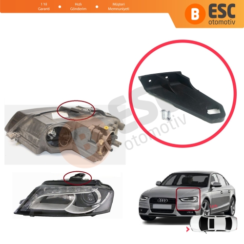 Audi A3 MK2 8P1 2008-2013 Facelift 8P0998121A İçin Sol Ön Far Ayak Tamir Seti 
