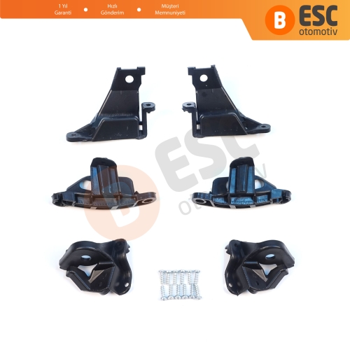 Peugeot 308 MK1 HB SW CC RCZ 408 T7 6212E3 6212E4 İçin Sağ Sol Ön Far Ayak Tamir Seti