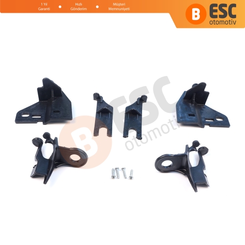 Renault Clio MK4 BH KH Estate HB Van 2012-2020 260603442R 260106624R İçin Sağ Sol Ön Far Ayak Tamir Seti