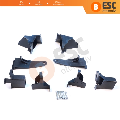 Renault Symbol MK3 2013-2017 Makyajsız Kasa 260607796R 260106223R İçin Sağ Sol Ön Far Ayak Tamir Seti