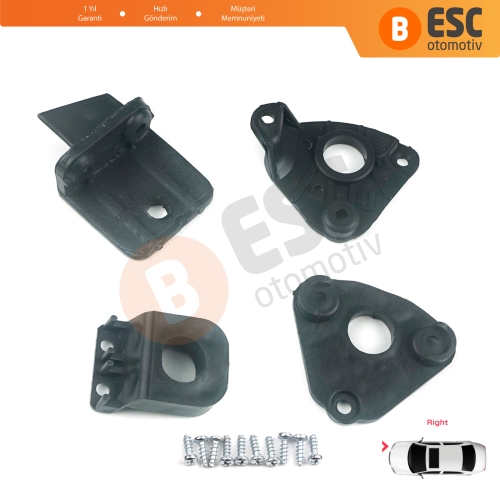 VW Caddy MK3 2K 2C Touran MK1 1T3 2010-2015 2K5998226 İçin Sağ Ön Far Ayak Tamir Seti