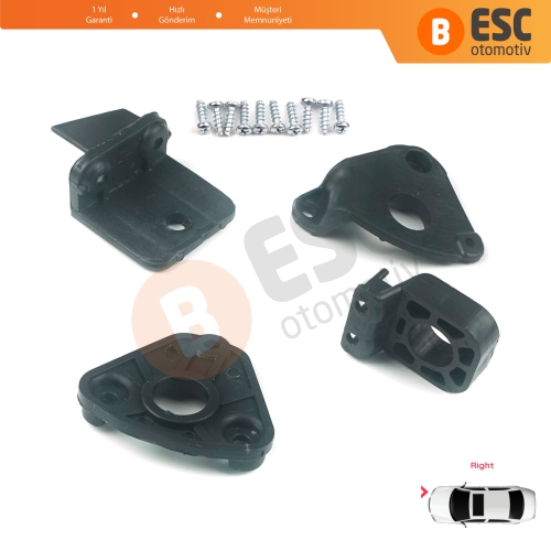 VW Caddy MK3 2K 2C Touran MK1 1T3 2010-2015 2K5998226 İçin Sağ Ön Far Ayak Tamir Seti