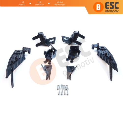 Renault Megane BFB K9A B9A MK4 2016-On 260601571R 260100506R İçin Sağ Sol Ön Far Ayak Tamir Seti