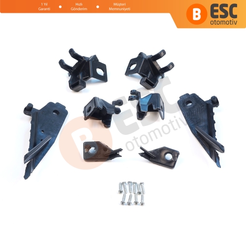 Renault Megane BFB K9A B9A MK4 2016-On 260601571R 260100506R İçin Sağ Sol Ön Far Ayak Tamir Seti