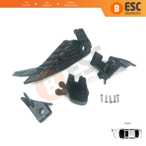 Renault Megane BFB K9A B9A MK4 2016-On 260100506R İçin Sağ Ön Far Ayak Tamir Seti