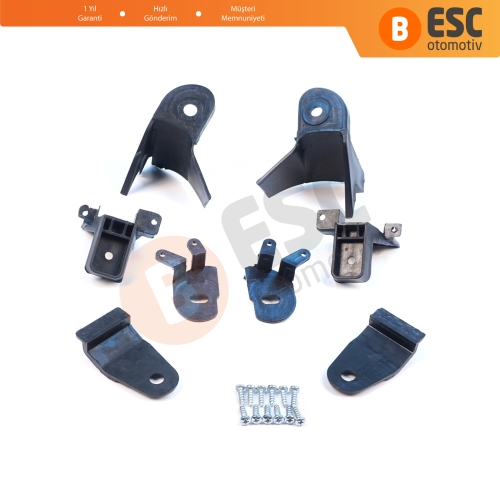 Renault Symbol MK3 Makyajlı Kasa 2017-On 260609154R 260102037R İçin Sağ Sol Ön Far Ayak Tamir Seti