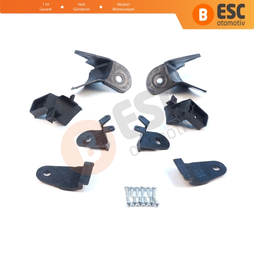 Renault Symbol MK3 Makyajlı Kasa 2017-On 260609154R 260102037R İçin Sağ Sol Ön Far Ayak Tamir Seti