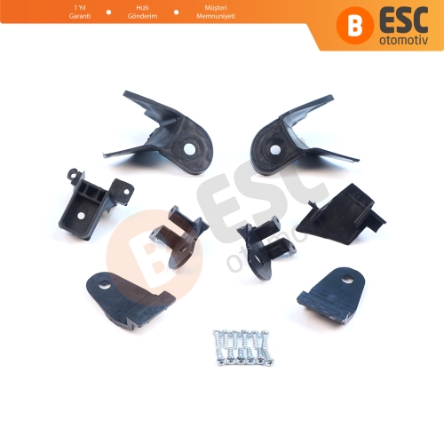 Renault Symbol MK3 Makyajlı Kasa 2017-On 260609154R 260102037R İçin Sağ Sol Ön Far Ayak Tamir Seti