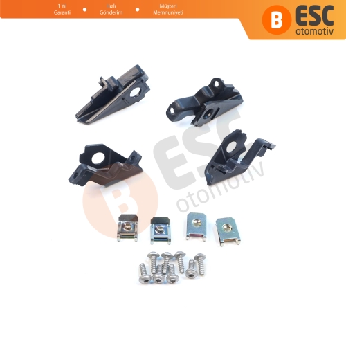 VW Polo MK5 6R 6C 61 2009-2016 6C0998225 6R0998226 İçin Sağ Sol Ön Far Ayak Tamir Seti