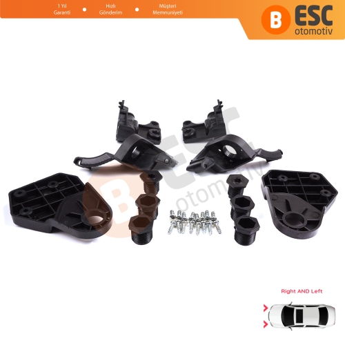 Mercedes E Class W213 X213 W238 C238 A238 2016-2020 A2138202300 A2138202200 İçin Sağ Sol Ön Far Ayak Tamir Seti
