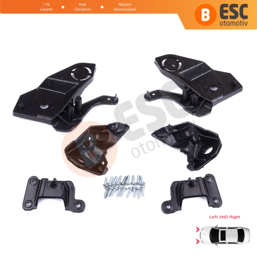 Peugeot 208 e-208 MK2 P21 2008 e-2008 MK2 P24 2019-On 1656169580 1656169480 İçin Sağ Sol Ön Far Ayak Tamir Seti